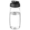 bidón deportivo con tapa flip de 600 ml h2o active® pulse negro vista1