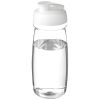 bidón deportivo con tapa flip de 600 ml h2o active® pulse blanco vista1