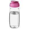 bidón deportivo con tapa flip de 600 ml h2o active® pulse pink vista1