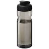 bidón deportivo con tapa flip de 650 ml h2o active® eco base charcoal/negro vista1