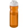 bidón deportivo con tapa flip de 650 ml h2o active® eco base orange/blanco vista1