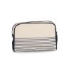 neceser algodón canvas - estilo marinero burgundy/blanco vista1