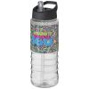 bidón deportivo con tapa con boquilla de 750 ml h2o active® treble  burgundy/blanco vista1