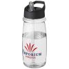 bidón deportivo con tapa con boquilla de 600 ml h2o active® pulse burgundy/blanco vista1