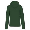 sudadera capucha y cremallera ecorresponsable hombre manga larga forest green vista6