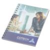 lbreta a6 con espiral y cubierta de pp desk-mate® burgundy/blanco vista1