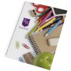 cuaderno a4 wire-o y tapa dura burgundy/blanco vista1