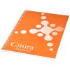 libreta a4 con cubierta sintética desk-mate® burgundy/blanco vista1