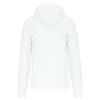 sudadera capucha y cremallera ecorresponsable hombre manga larga blanco vista6