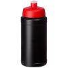 bidón deportivo de 500 ml baseline® plus red/negro vista1