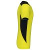 camiseta deportiva bicolor manga corta fluorescent yellow/negro vista3