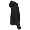 chaqueta acolchada y ligera con capucha niños manga larga negro vista3