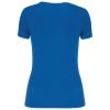 camiseta de deporte cuello de pico mujer manga corta azul vista3