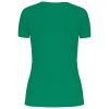 camiseta de deporte cuello de pico mujer manga corta kelly green vista3