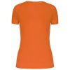 camiseta de deporte cuello de pico mujer manga corta fluorescent orange vista3