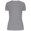camiseta de deporte cuello de pico mujer manga corta gris vista3