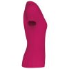 camiseta de deporte cuello de pico mujer manga corta fuchsia vista3