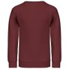 sudadera cuello redondo niños manga larga wine vista3