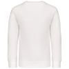 sudadera cuello redondo niños manga larga blanco vista3