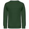 sudadera cuello redondo niños manga larga forest green vista3