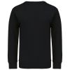 sudadera cuello redondo niños manga larga negro vista3