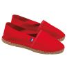alpargatas unisex burgundy/blanco vista4