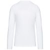 camiseta de manga larga y cuello de pico de hombre manga larga blanco vista3