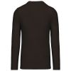camiseta de manga larga y cuello de pico de hombre manga larga chocolate vista3