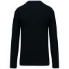 camiseta de manga larga y cuello de pico de hombre manga larga negro vista3