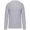 camiseta de manga larga y cuello de pico de hombre manga larga oxford grey vista3
