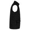chaleco acolchado rombos hombre sin mangas negro vista3