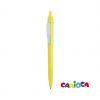 Bolígrafos básicos glamour amarillo con logo vista 1