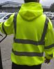 Sudaderas para trabajar yoko fluo con capucha de yoko con logo vista 2