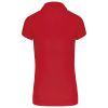 polo manga corta mujer manga corta rojo vista3