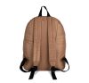 mochila de moda con cierre rápido plateado a contraste camel vista8