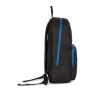 mochila con cierres rápidos a contraste negro/royal blue vista4