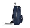 mochila de moda con cierre rápido plateado a contraste blue vista4