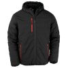 chaqueta acolchada black compass reciclada manga larga negro/red vista1