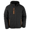 chaqueta acolchada black compass reciclada manga larga negro/orange vista1