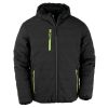 chaqueta acolchada black compass reciclada manga larga negro/lime vista1