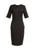 vestido celeste negro vista1