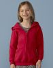 Sudaderas capucha gildan capucha con cremallera entera heavy niño con logo vista 2