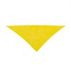 Pañuelos lisos plus de poliéster amarillo con logo vista 1