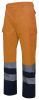 Pantalones reflectantes velilla bicolor multibolsillos alta visibilidad de algodon naranja flúor azul marino para personalizar vista 1