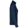 chaqueta jaspeada con cremallera mujer manga larga azul vista3