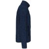 chaqueta jaspeada con cremallera hombre manga larga azul vista3