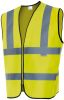 Chalecos reflectantes velilla alta visibilidad en hombros de poliéster amarillo fluor para personalizar vista 1