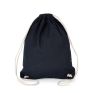 mochila de algodón con cordones navy vista2