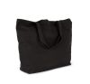 bolsa de compras extragrande de algodón negro vista2