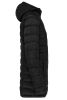 parka ligera acolchada con capucha para mujer manga larga negro vista3